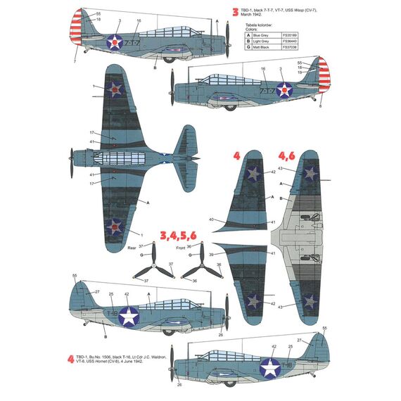 TBD-1 Devastator decal sheet, image 5