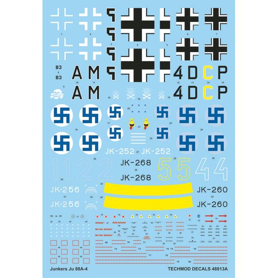 Ju 88A-4 decal sheet, image 3