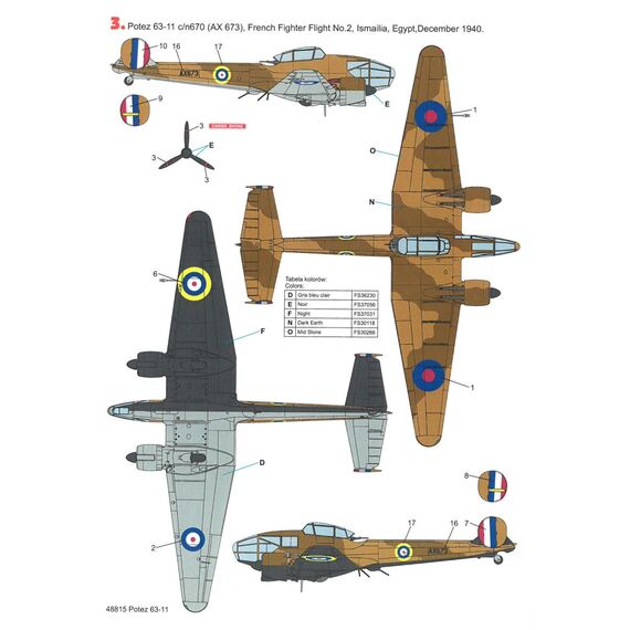 Potez 63-11 decal sheet, image 6