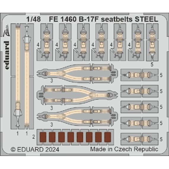 B-17F seatbelts STEEL, image 2