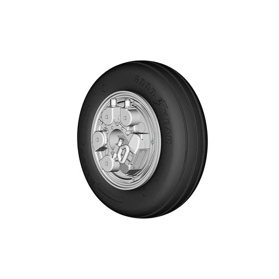 F-16 LWG (Light Weight Gear) Wheel & Tire Set, Gen 1, image 7