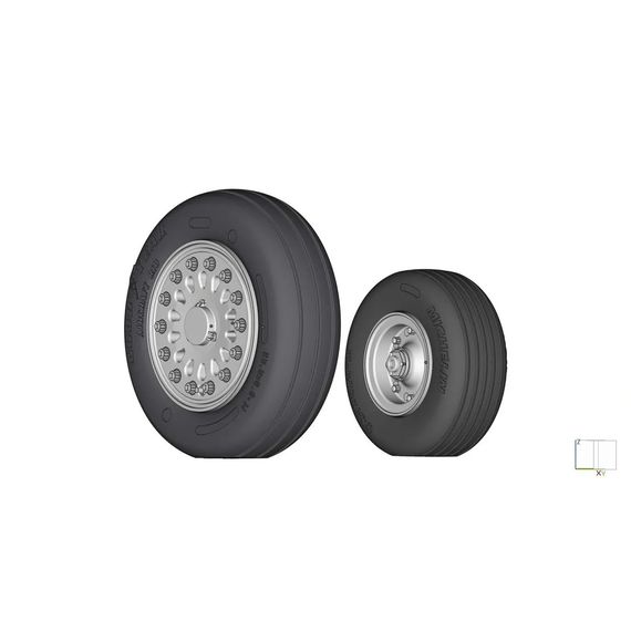 F-16 LWG (Light Weight Gear) Wheel & Tire Set, Gen 2, image 8