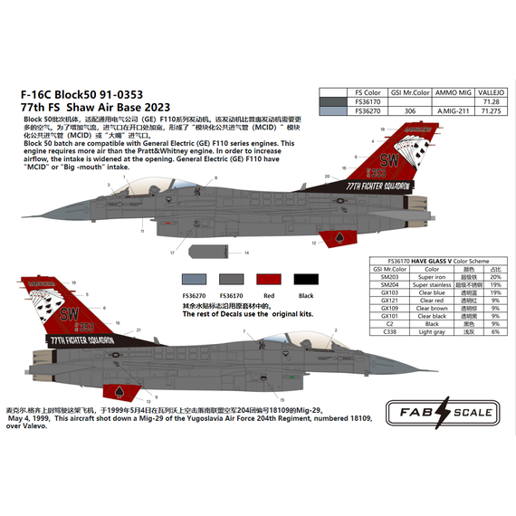 F-16C Blk50 77th FS  Shaw Air Base 2023 ", image 3