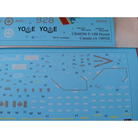 CF-18A/B Hornet Canada stencils, image 5