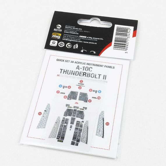 A-10C Thunderbolt II quick set 3D instrument panel, image 2