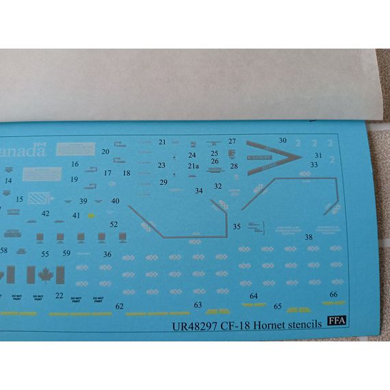 CF-18A/B Hornet Canada stencils, image 8