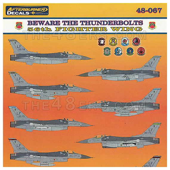 F-16 Falcon 56th Fighter Wing ''' Beware the Thunderbolts''