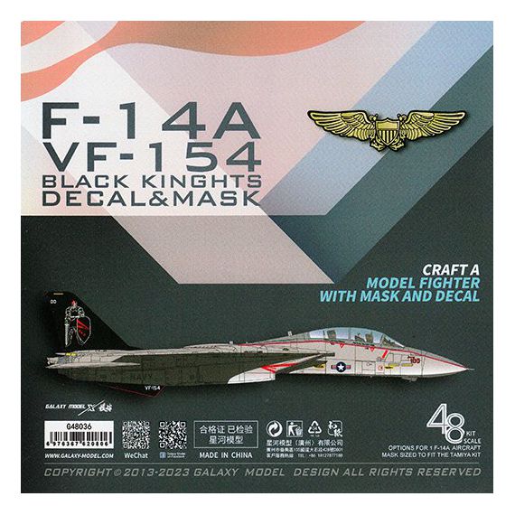 F-14A VF-154 ''Black Knights'' decal & mask