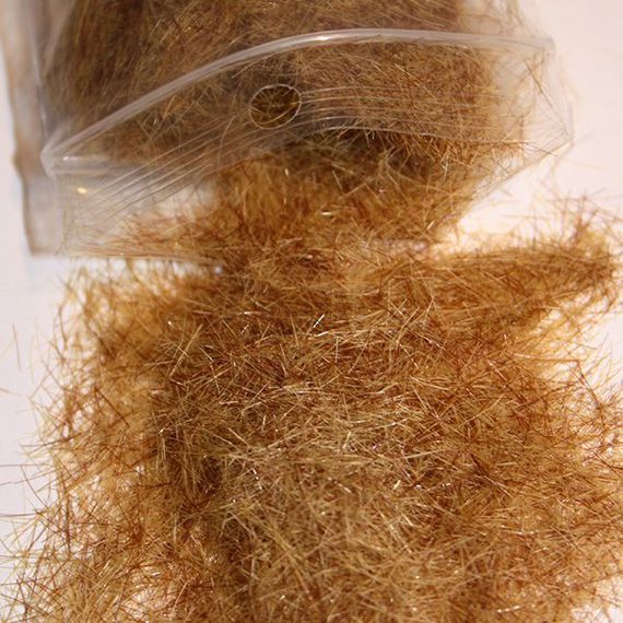 Dark brown grass fibres 6mm