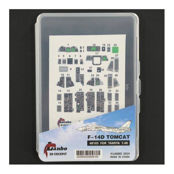 F-14D cockpit decal Lanbo Models 48105 1:48