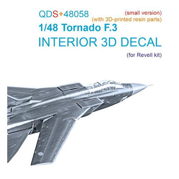 Tornado F.3 3D-Printed & coloured Interior on decal paper (small version) (with 3D-printed resin parts)