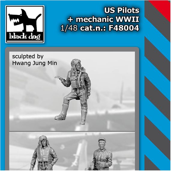 US pilots + mechanic WW II