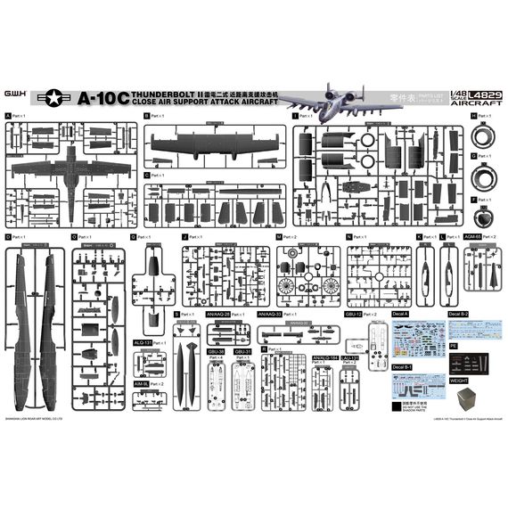 A-10C Thunderbolt II Great Wall Hobby L4829 1:48, image 15