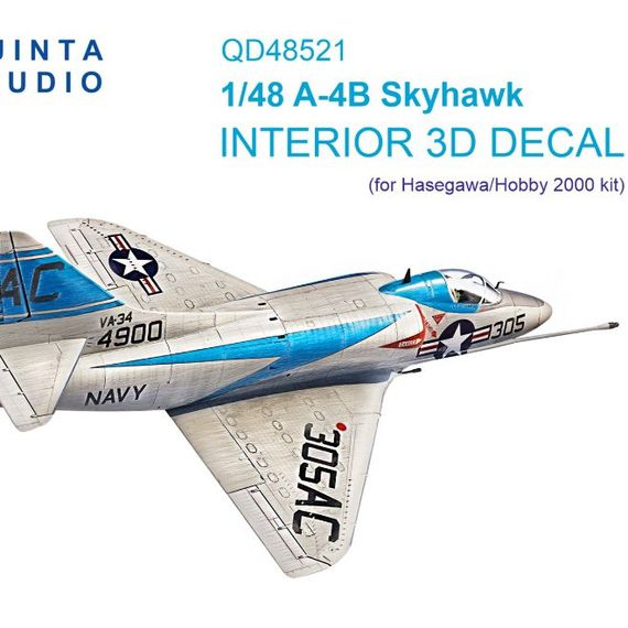 A-4B Skyhawk cockpit 3D decal Quinta Studio QD48521 1:48