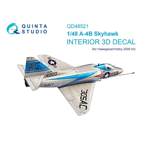 A-4B Skyhawk cockpit 3D decal Quinta Studio QD48521 1:48, image 2