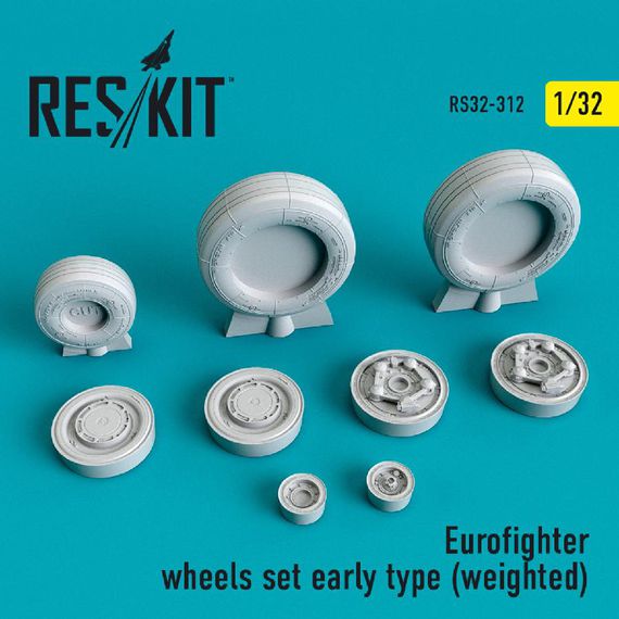 Kit Roues Résine Grumman F-14 Tomcat échelle 1/32 - Reskit RS32-0006 Pour Maquettistes