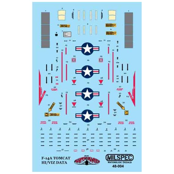 F-14A Hi Viz Data stencils, 5 image