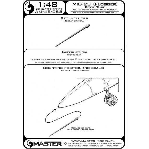 MiG-23 pitot (all variants except MLD version), 4 image