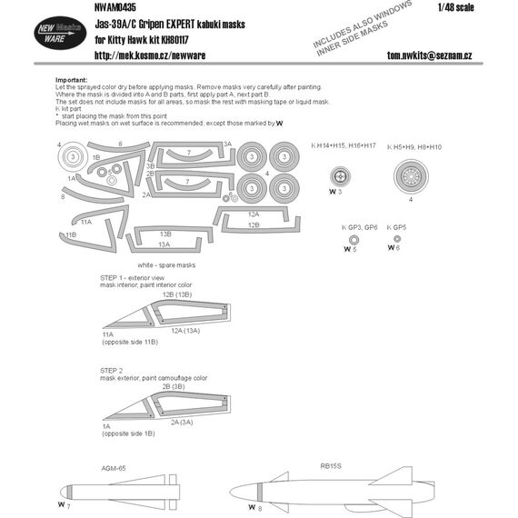 JAS 39A/C EXPERT kabuki masks, 2 image