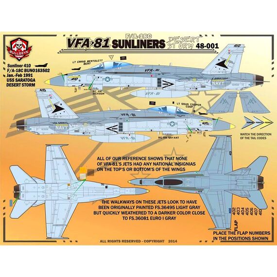 F-18C VFA-81 Sunliners Desert Storm, 9 image