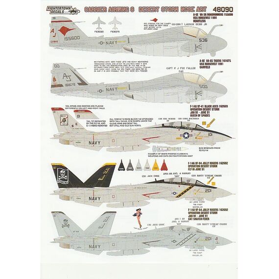 Carrier Air Wing 8 Desert Storm Nose Art (F-14A, A-6, EA-6B, S-3B, E-2C), 3 image