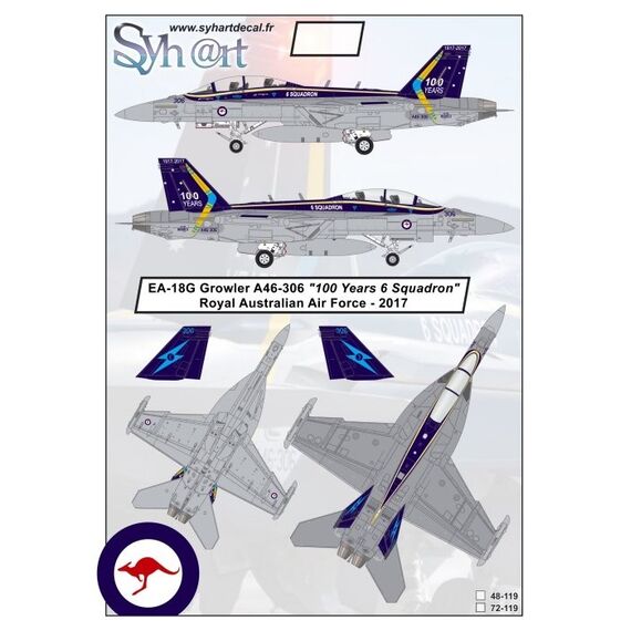 EA-18G A46-306 "100 Years 6 Squadron" RAAF - 2017