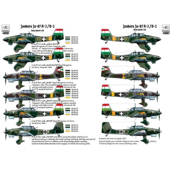 Ju-87 A-B decal sheet