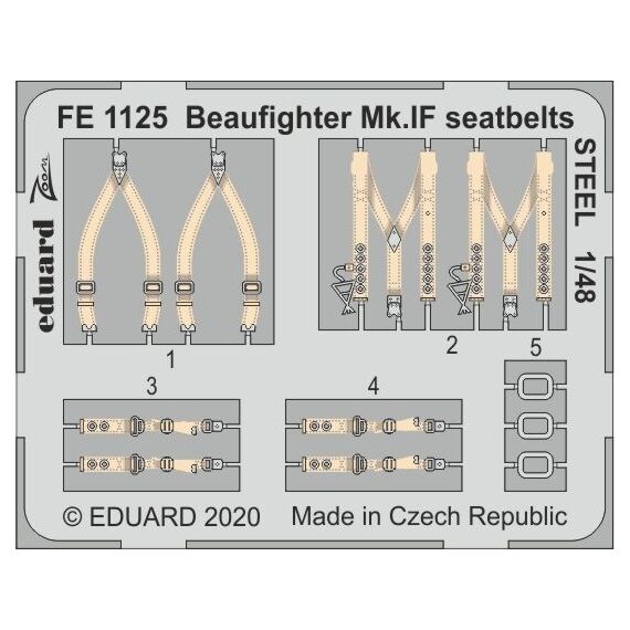 Beaufighter Mk.IF seatbelts STEEL