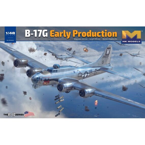 B-17G Flying Fortress Early Production HK Models 01F001 1:48, image 2