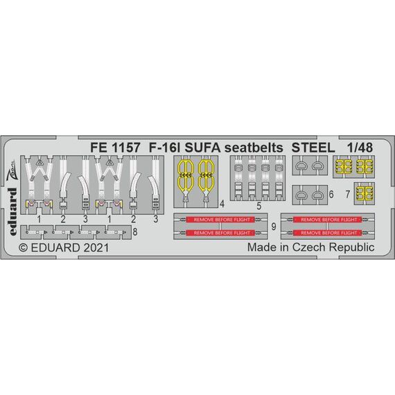 F-16I SUFA seatbelts steel