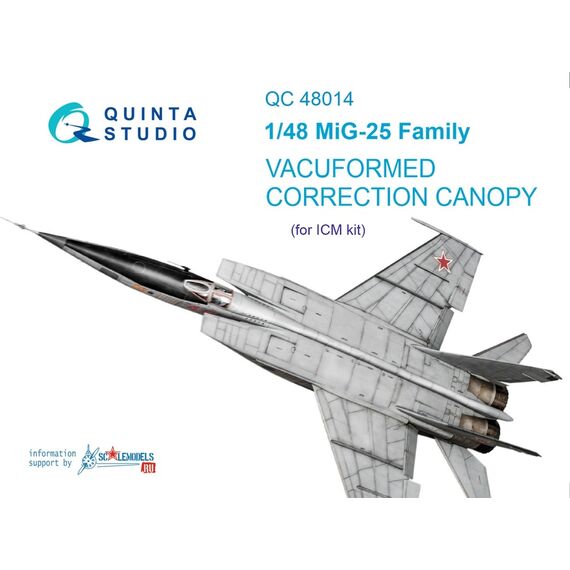 MiG-25 correction vacuformed clear canopy