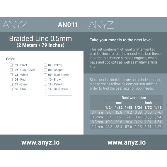 Braided Line Ø 0.5mm (2 Meters / 79 Inches) green, image 3