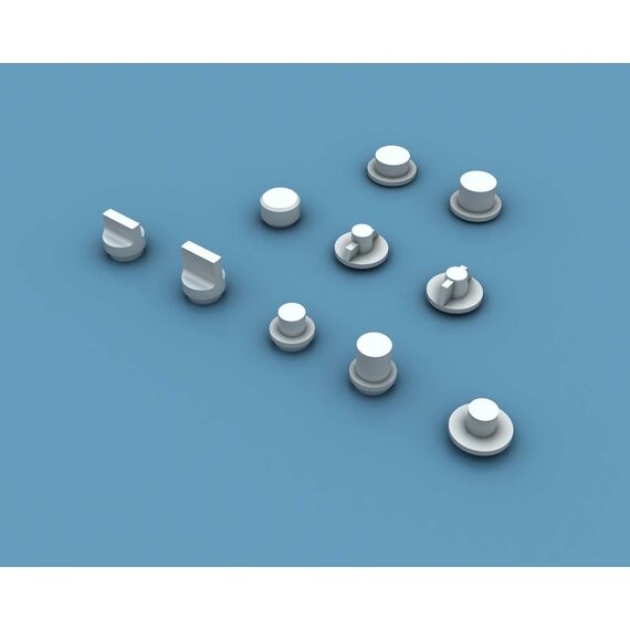 Dials & knobs for 1/48 (200 pcs)