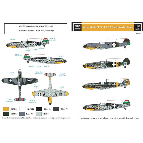 Bf-109G-2, G-4 in Hungarian service WWII