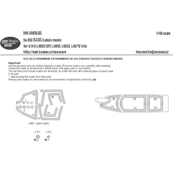 Su-35S basic kabuki masks, image 2