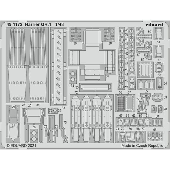 Harrier GR.1 photo-etched detail set, image 2