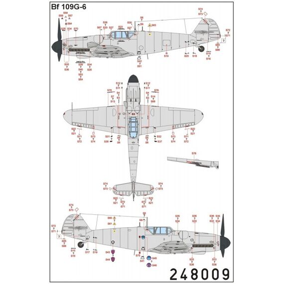 Bf 109F / G Stencils, image 2