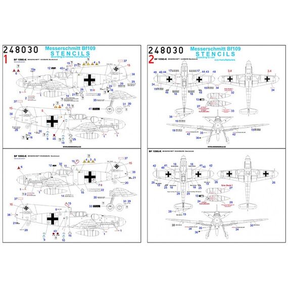 Bf109 Stencils, image 2