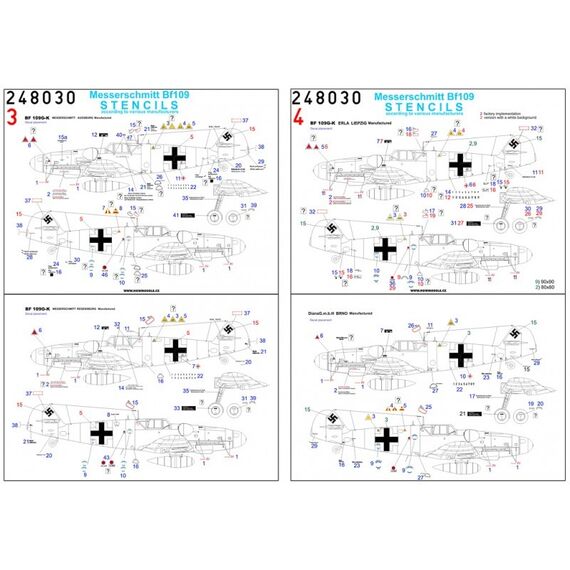 Bf109 Stencils, image 3