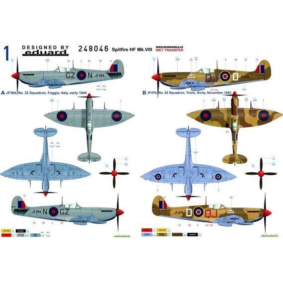 Spitfire HF Mk. VIII - Markings, image 2