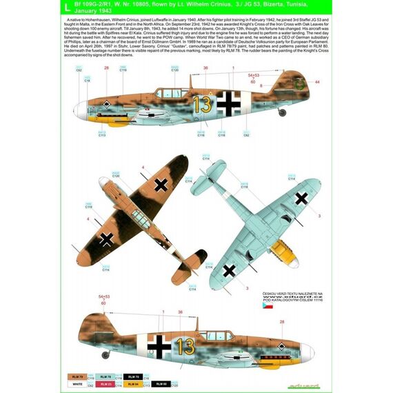 Bf 109 "Afrika" - Stencils & Markings, image 15