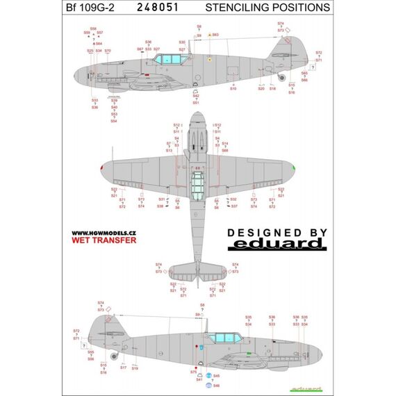 Bf 109 "Afrika" - Stencils & Markings, image 3