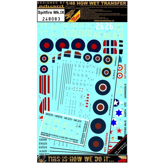 Spitfire Mk.IX  markings & stencils