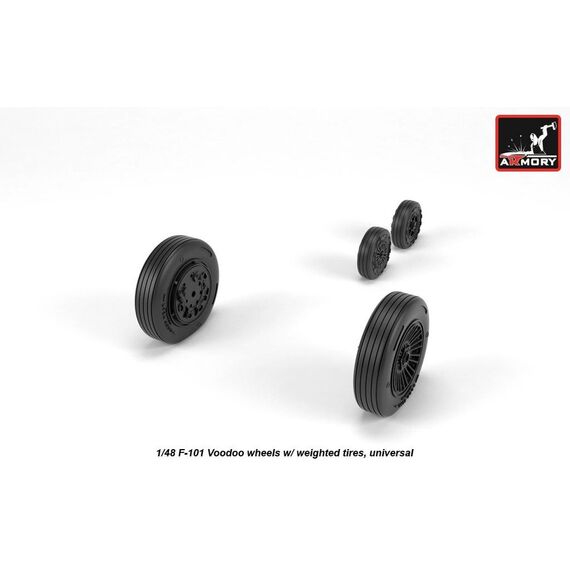 F-101 wheels w/ optional nose wheels & weighted tires, image 2