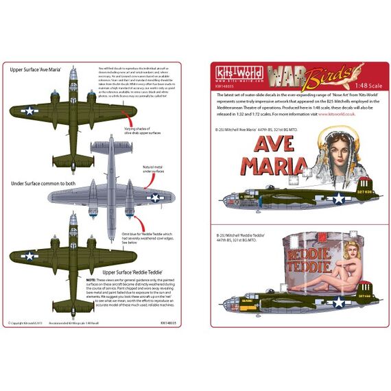 B-25J BS 'Ava Maria' 43-27636 - 'Reddie Freddie' 43-27492