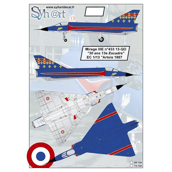 Mirage IIIE 13-QO "30 years of 13e Escadre" EC1/13 Artois 1987