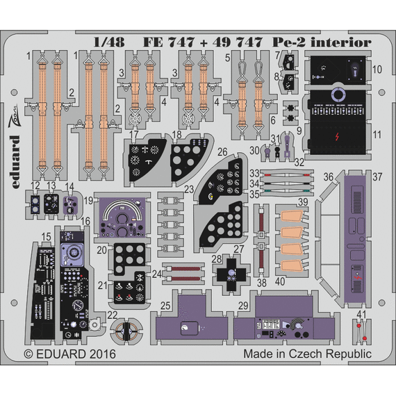 Pe-2 enhanced interior detail set