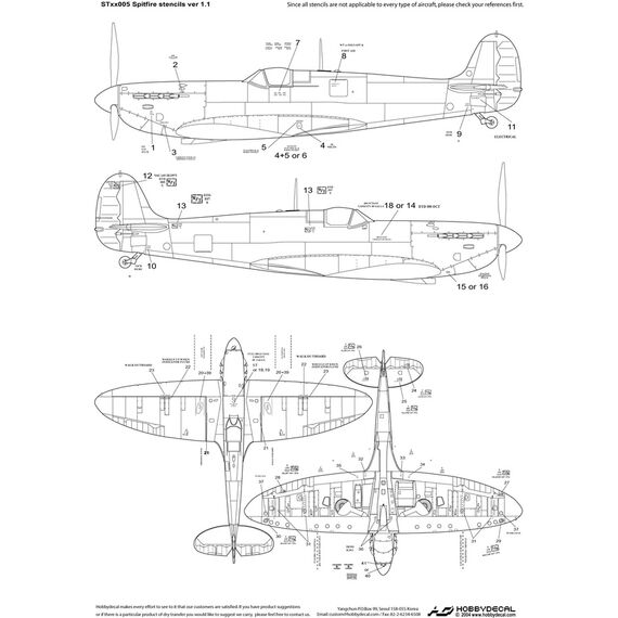 Spitfire stencils ver 1, image 2