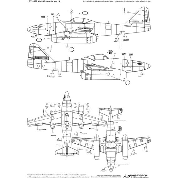 Me-262 Stencils ver 1, image 2