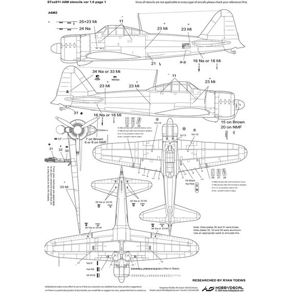 A6M Zero Stencils ver 2, image 2